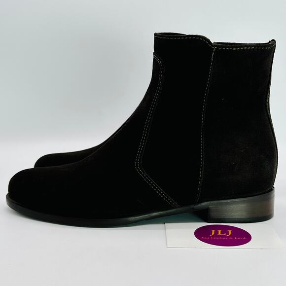 La Canadienne Women's Sophie Espresso Waterproof Suede Ankle Boots Size 5.5 - Picture 5 of 11